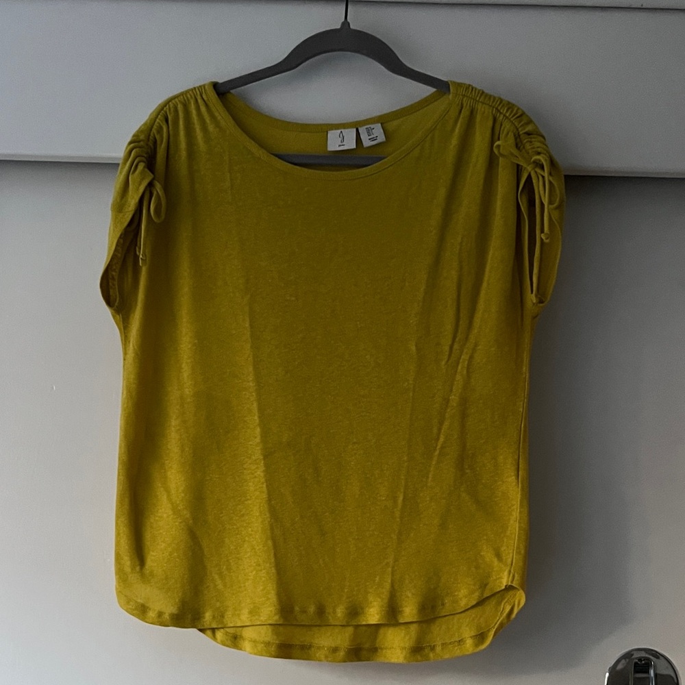 Joie Yellow Short Sleeve Top
